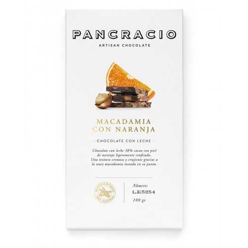 Chocolate Con Leche, Naranja Y Nueces De Macadamia