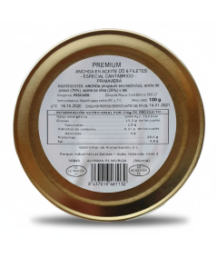 6 Anchoas del Cantábrico "Costera 00" en Aceite de Oliva Premium